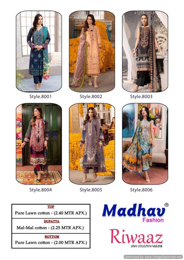 Madhav Riwaaz Vol-8 – Kurti Pant With Dupatta